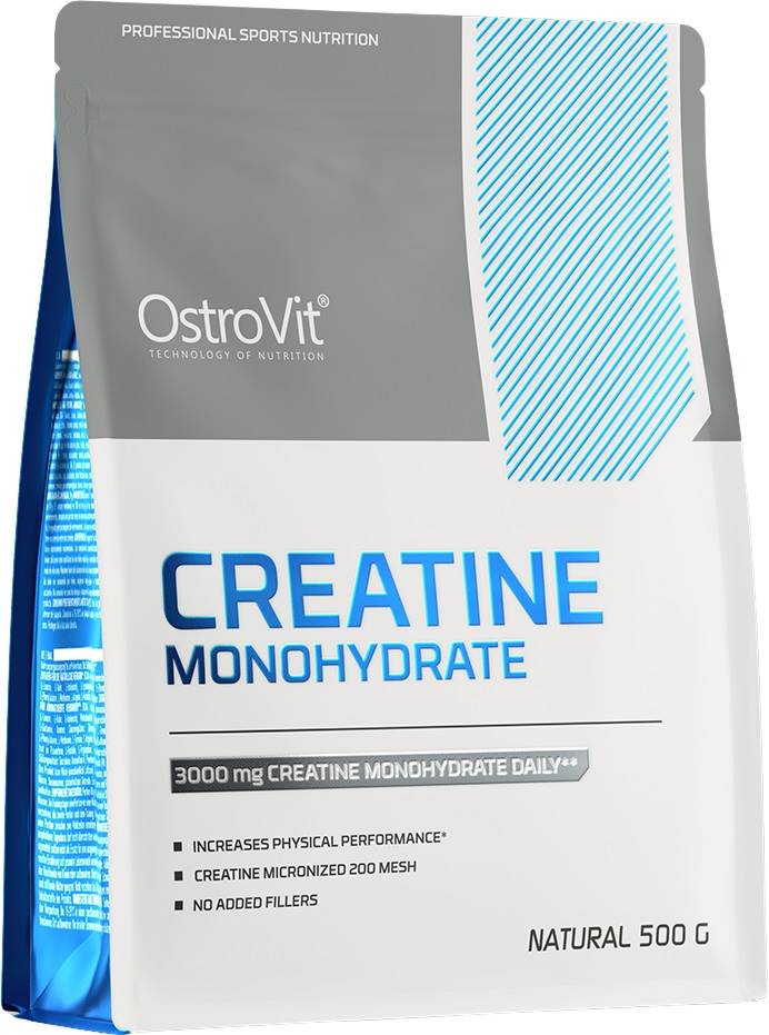 Creatine Monohydrate, fără aromă, 500 g, OstroVit