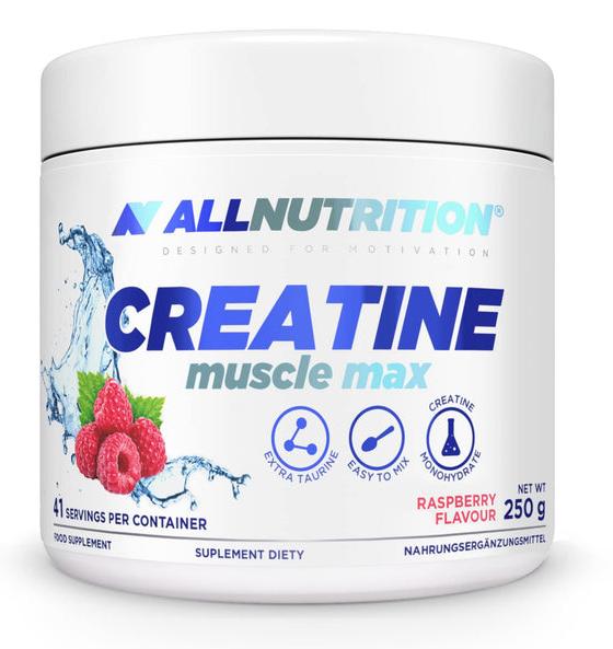 Creatine Muscle Max, zmeură, 250 g, AllNutrition