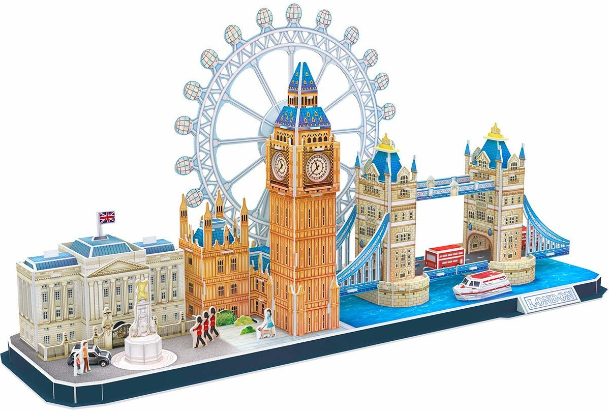 Puzzle 3D Cubic Fun de 107 piese - City Line London