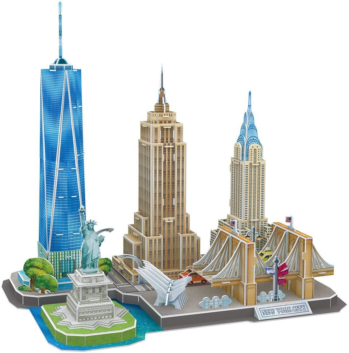 Puzzle 3D Cubic Fun de 123 piese - City Line New York City