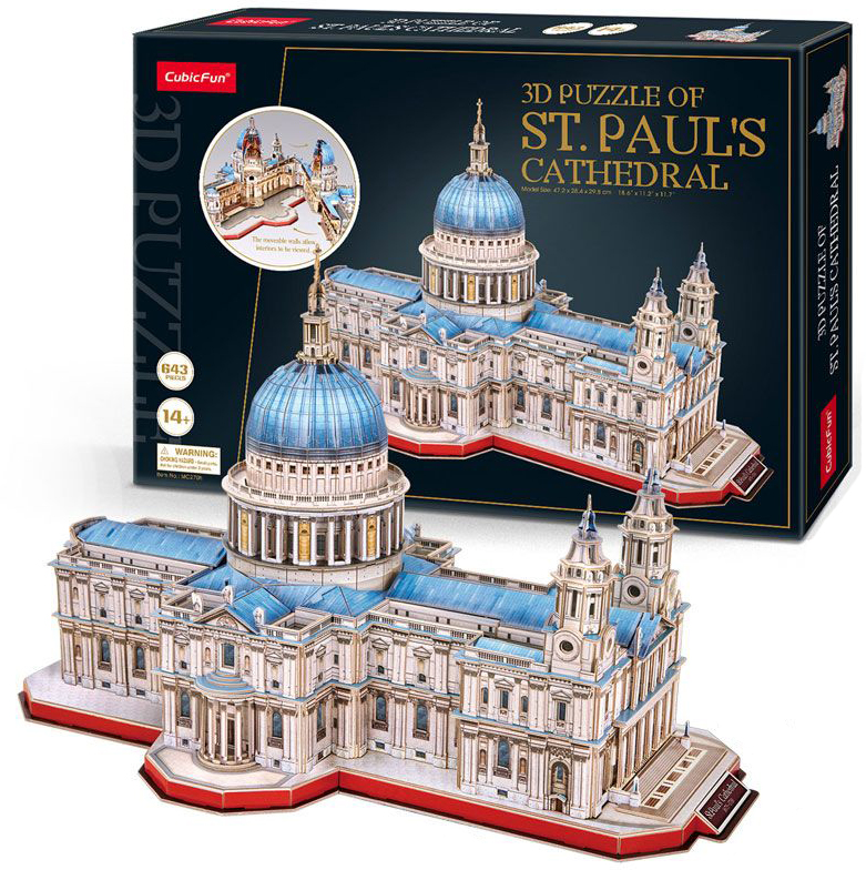 Puzzle 3D Cubic Fun din 643 de piese - Catedrala Sf. Paul, Londra