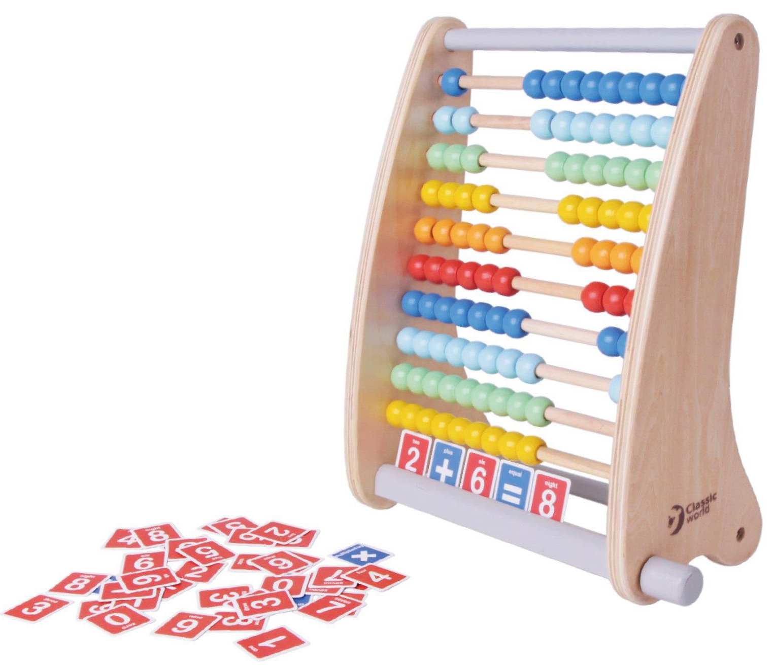 Abac din lemn Classic World - Abac multicolor din lemn
