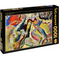 Puzzle D-Toys de 1000 piese – Tablou cu pata rosie, Vasily Kandinsky