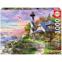 Puzzle Educa de 1000 piese - Lighthouse at Rock Bay