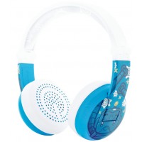 Casti wireless cu microfon BuddyPhones - WAVE ROBOT, albastre