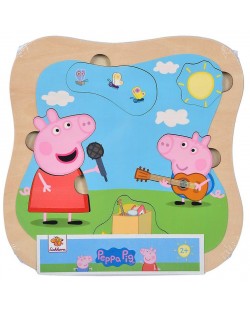 Puzzle din lemn cu forme Eichhorn - Peppa Pig, sortiment