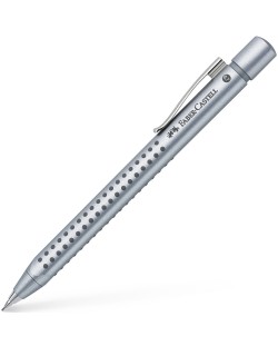 Creion automatic Faber-Castell Grip - Argintiu, 0.7 mm