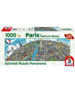 Puzzle panoamic  Schmidt de 1000 piese - Hartwig Braun Paris
