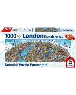 Puzzle panoramic Schmidt de 1000 piese - Hartwig Braun London