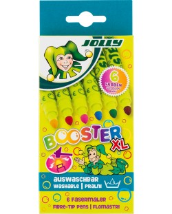 Carioci colorate JOLLY Booster XL – 6 culori