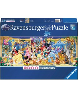 Puzzle panoramic Ravensburger de 1000 piese - Eroii Disney