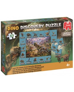 Puzzle Jumbo de 53 piese - Descoperiti lumea dinozaurilor