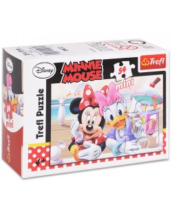 Mini puzzle Trefl de 54 piese - Minnie Mouse si Daizy