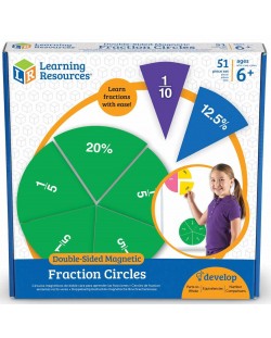 Culegere de matematica pentru copii Learning Resources - Fractii si procente