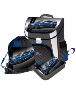 Set scolar Lizzy Card - Ford Mustang GT (3 piese)