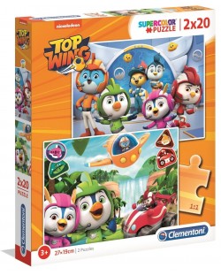 Puzzle Clementoni din 2 x 20 piese - Top Wing