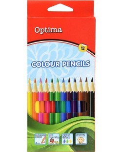 Creioane colorate Optima - 12 culori