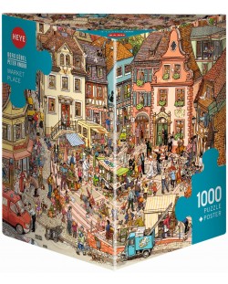 Puzzle Heye de 1000 piese - Piata, Doro Gobell si Peter Knorr