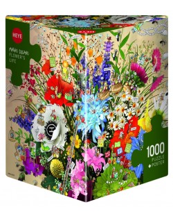 Puzzle Heye de 1000 piese - Viata florilor, Marino Degano