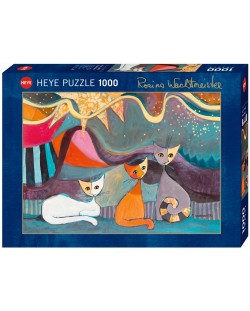 Puzzle Heye de 1000 piese - Panglica galbena, Rosina Wachtmeister
