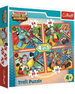 Puzzle Trefl 4 in 1 - Academia Transformers, Transformers