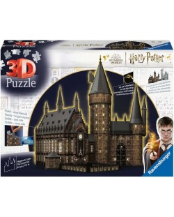 Puzzle 3D Ravensburger din 540 de piese - Harry Potter: Castelul Hogwarts