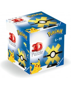 3D Puzzle Ravensburger din 54 piese - Pokemon: Quick Ball