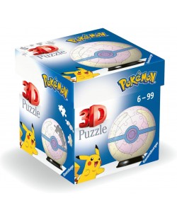 3D Puzzle Ravensburger din 54 piese - Pokemon: Heal Ball