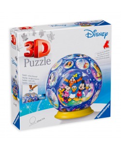 Puzzle 3D Ravensburger din 72 de piese - Personajele Disney