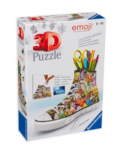 Puzzle 3D de 108 piese Ravensburger - Sneaker, emoji