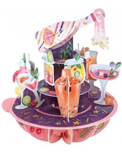 Felicitare 3D Santoro Pirouettes - Birthday Cocktails	