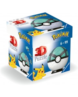 3D Puzzle Ravensburger din 54 piese - Pokemon: Net Ball