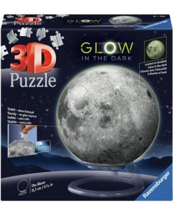 Puzzle 3D de 72 de piese Ravensburger - Strălucire în luna întunecată