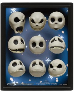 Poster 3D cu rama Pyramid Disney: Nightmare Before Christmas - Jack Expressions