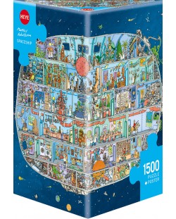 Puzzle Heye de 1500 piese - Nava spatiala, Matthias Adolfson