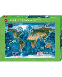 Puzzle Heye de 2000 piese - Satellite Map