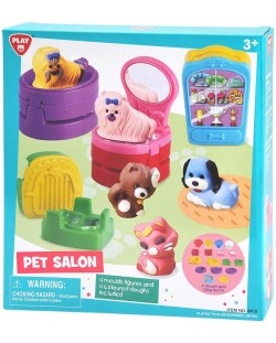 Set de modelare cu plastilina PlayGo - Salon pentru animale de companie