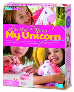 4M Kidz Maker Creative Kit - DIY, pernă decorativă, unicorn