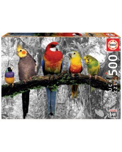Puzzle Educa de 500 piese - Birds on the Jungle