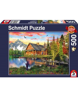 Puzzle Schmidt de 500 piese - Fishing At The Lake