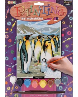 Set creativ de desen KSG Crafts - Capodopera, Pinguini