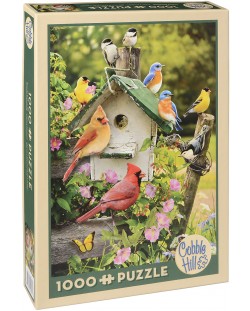 Puzzle Cobble Hill de 1000 piese - Casuta de vara pentru pasari