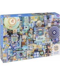 Puzzle Cobble Hill de 1000 piese - Albastru, Shely Davis