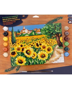 Set creativ de desen KSG Crafts - Capodopera, Floarea soarelui