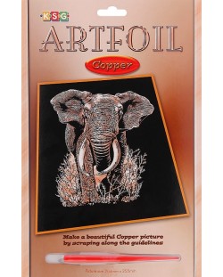 Set creativ pentru gravura KSG Crafts - Elefant