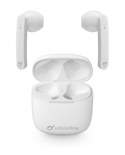 Casti Cellularline - Aries, true wireless, albe