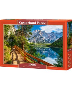 Puzzle Castorland de1000 piese - Braies Lake, Italy