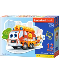 Puzzle Castorland de 12 XXL piese - Camion de pompieri