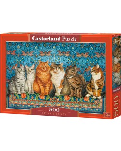 Puzzle Castorland de 500 piese - Cat Aristocracy