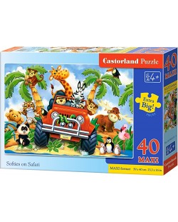 Puzzle Castorland de 40 XXL piese - Animale Safari